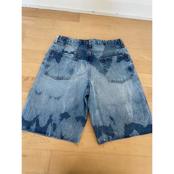 Topman "extreme wash" slim Blue denim shorts men's sz 32 BNWOT - Picture 5 of 6